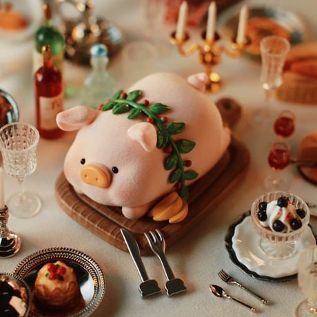 【予約販売：6月下旬～7月中旬  お届け予定】52TOYS TOYZEROPLUS × CICI’S STORY 子豚LULU 「PIGCHELIN RESTAURANT：五つ星レストラン」シリーズ