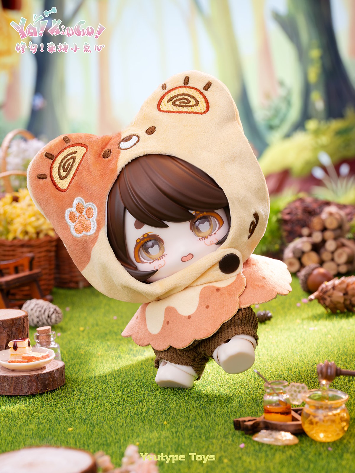 Ya! XiuGo シゥゴ うさぎ ブラインドドール ブランクヘッド付き 現品販売】Youtype Toys x Ya!XiuGo!「シュウゴ！おやつをどうぞ」 B