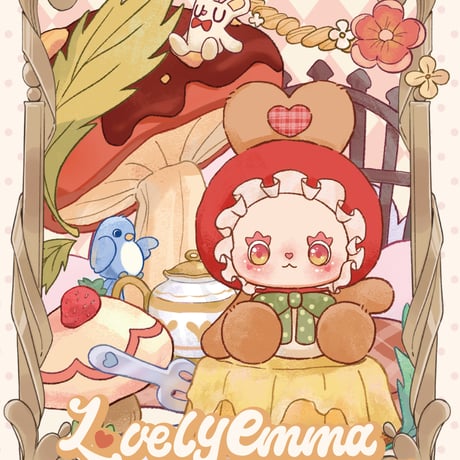【現品販売】LUCKY EMMA(エマ) 「Lovely EMMA：甘いトリートバニー」ぬいぐるみ シリーズ