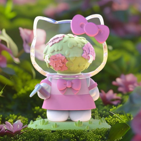 【予約販売：5月前半 お届け予定】MIGHTY JAXX サンリオ(Sanrio)「 Azuma Makoto：ハローキティと花」トレーディングフィギュア シリーズ