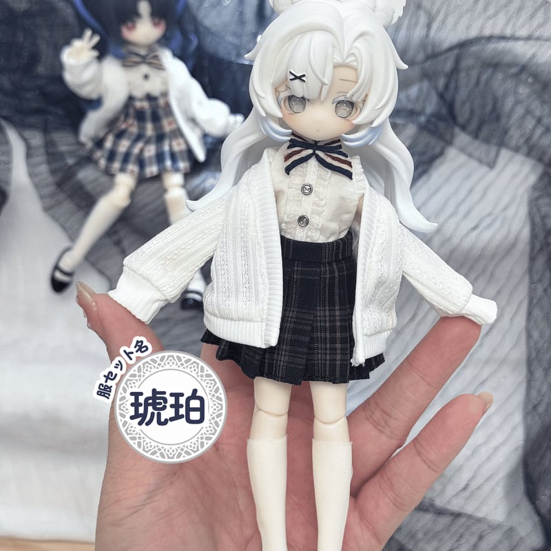 現品販売】Meki「キキ衣装ルーム：メキ学院チェック」小型ドール向け