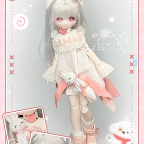【現品販売】不可食用人形「可愛い怪談」植毛仕様1/8スケール BJDブラインドドール シリーズ