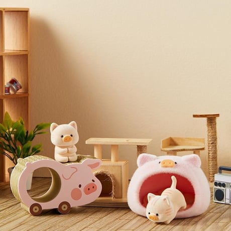 【予約販売：7月下旬～8月中旬 お届け予定】52TOYS TOYZEROPLUS × CICI’S STORY 子豚LULU 「Caturday：猫との暮らし」シリーズ