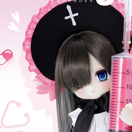 【予約販売：2025年2月以後 お届け予定】※当店限定選び特典付き※ TinyFox ウーパールーパー看護師 ルーシー(LUCY)  1/6スケールMJDドール 【フルセット】