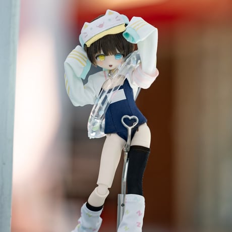 【予約販売：2026年8月頃 お届け予定】<初回予約・送料無料>「眠光Mofu」期間受注限定相関グッズ：特1/6スケールドール対応 ドール用の服「スクール水着」