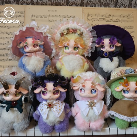 【現品販売】ODI STUDIO FECOCO(フココ)「ヴィクトリアン・ラム」 ぬいぐるみ シリーズ