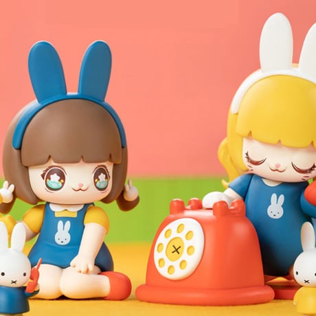 【予約販売：9月下旬～10月下旬 お届け予定】52TOYS KIMMY&MIKI x Miffy ミッフィー 「新しい友達」シリーズ