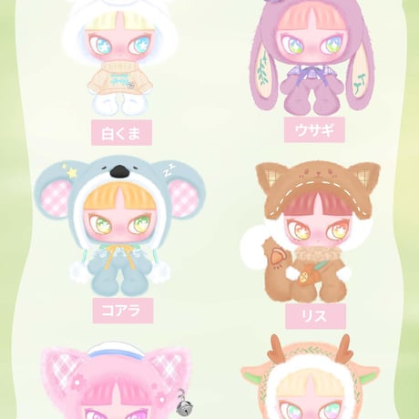 【予約販売：2025年11月頃 お届け予定】玩楽拾刻「INN音：春をお迎え」 ぬいぐるみブラインドボックス シリーズ