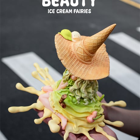 【現品販売】WEARTDOING 「アイスクリームの精霊：抹茶」  【コレクションフィギュア】