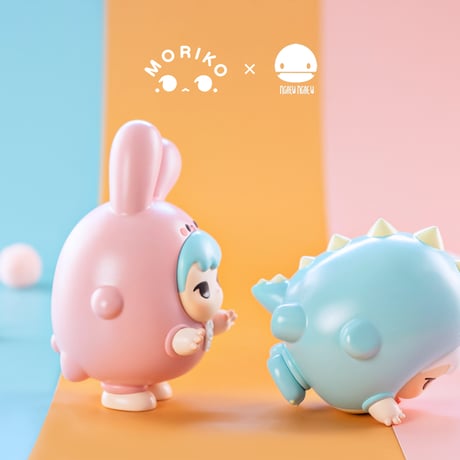【期間限定・予約販売：7月中旬～7月下旬 お届け予定】Moriko x Pang Ngaew Little Ngaew＆Little Dino(2体セット)【コレクションフィギュア】