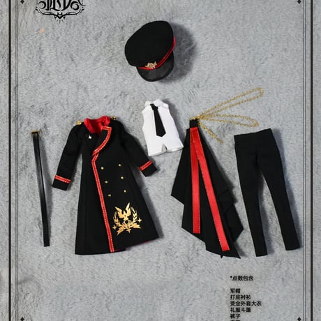 【予約販売｜6月下旬～7月下旬 お届け予定】謎塔猫匣「謎塔｜刻印秩序(青・白)/ 霜刻誓約(赤・黒)」期間限定受付 ドール用の服【全2種類】