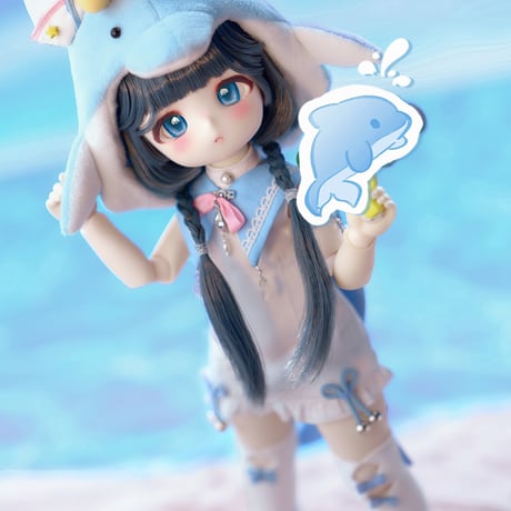 【予約販売：2024年11月～2025年1月以後 お届け予定】＜当店限定特典付け＞TinyFox イルカ ドーピー 1/6スケールMJDドール 【フルセット】