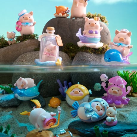 【予約販売：8月中旬  お届け予定】＜二次受付＞52TOYS TOYZEROPLUS × CICI’S STORY 子豚LULU 「OCEAN：海」トレーディングフィギュア シリーズ