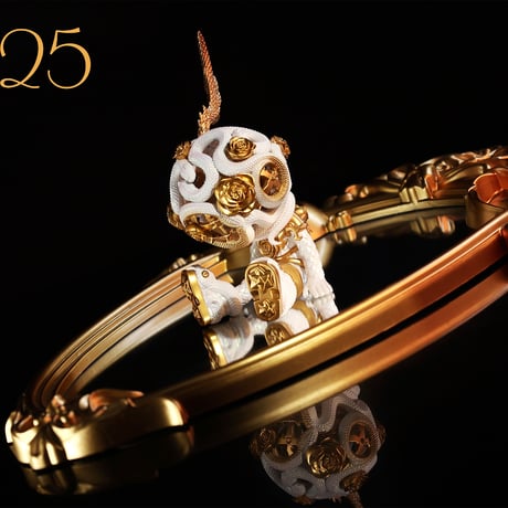 【予約販売：2025年6月中 お届け予定】Good Night Series-Snake & Flowers-Gold 「蛇と花：金」【コレクションフィギュア】