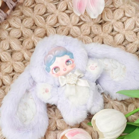 【現品販売】LUCKY DEER NAI 「おやすみ兎：秘密の花園」 ぬいぐるみチャーム シリーズ