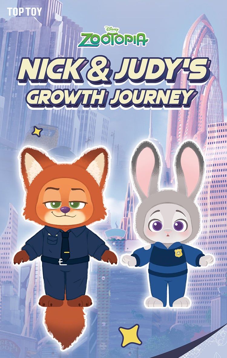 蒼様　ニック私服、ポリス　2個セット　TOP TOY ズートピア 蒼様 ニック私服、ポリス 2個セット TOP TOY ズートピア
