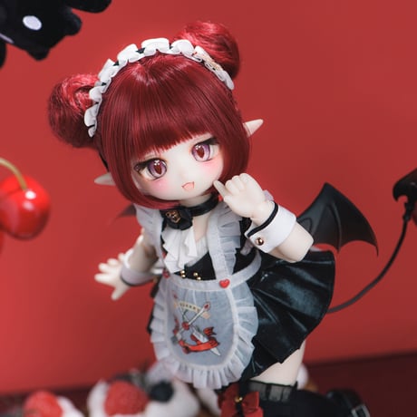 【予約販売：2024年9月中 お届け予定】※当店限定選び特典付き※TinyFox  桜ん坊小悪魔 チェリー 1/6スケールMJDドール  <新ボディ採用>【フルセット】
