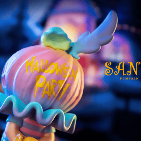 【予約販売：2月中 お届け予定】Sank-Pumpkin-Purple「南瓜の怪物：真夜中」【コレクションフィギュア】