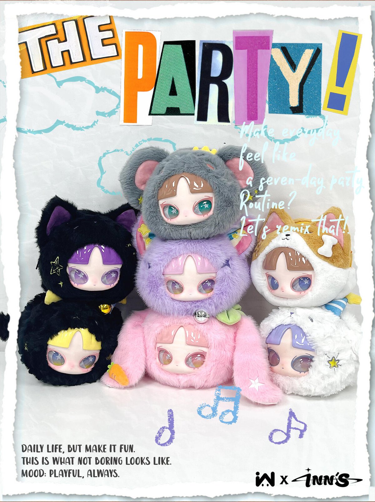 INN音 7日間のパーティー ポーチ　白山羊 予約販売：2025年6月後半～7月初頃 お届け予定】玩楽拾刻 「INN