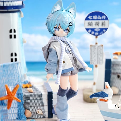 【予約販売：10月～11月頃 お届け予定】<公式限定初回予約特典付き>Nano Doll 「街に出会う」全員少年の獣耳系BJDブラインドドールシリーズ