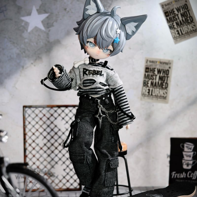 プチブライスカスタム おさかな☆ドール ボーイ＆黒キツネ プチブライスカスタム おさかな☆ドールの通販 by OH!sakana｜ラクマ