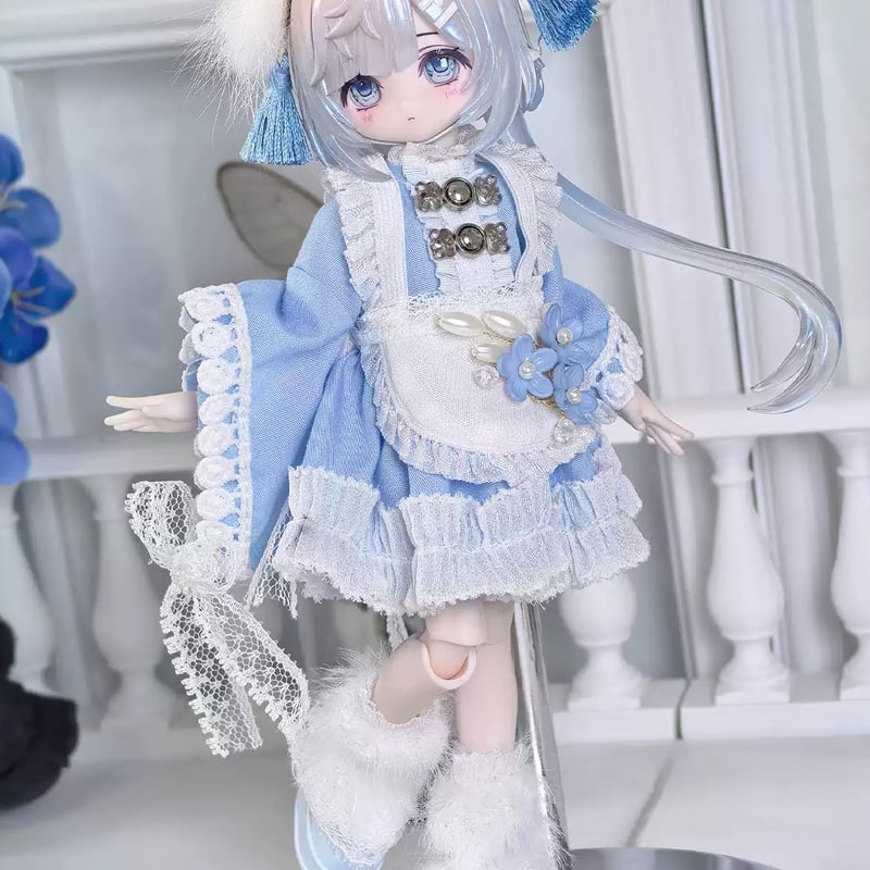 現品販売】幾何造物 「新中華スタイル」小型ドール向け ドール用の服 4