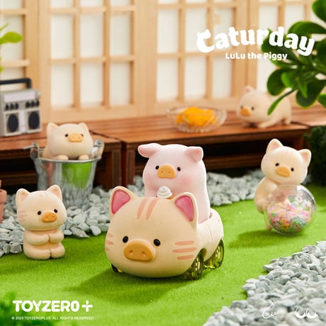 【予約販売：7月下旬～8月中旬 お届け予定】52TOYS TOYZEROPLUS × CICI’S STORY 子豚LULU 「Caturday：猫との暮らし」シリーズ