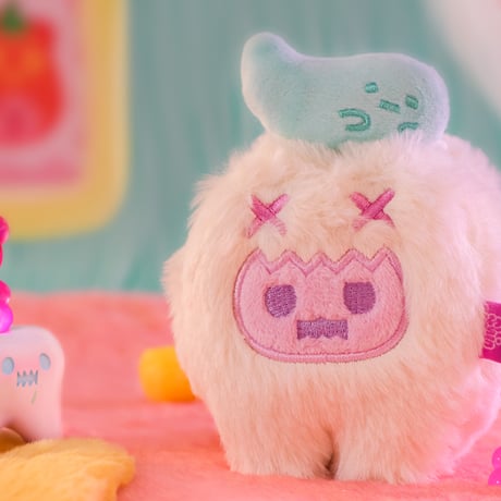 【予約販売：12月下旬～1月下旬 お届け予定】Shinwooｘ FINDING UNICORN「Vampire Candy Shop：ｳﾞｧﾝﾊﾟｲｱのお菓子屋さん」ぬいぐるみキーホルダーシリーズ