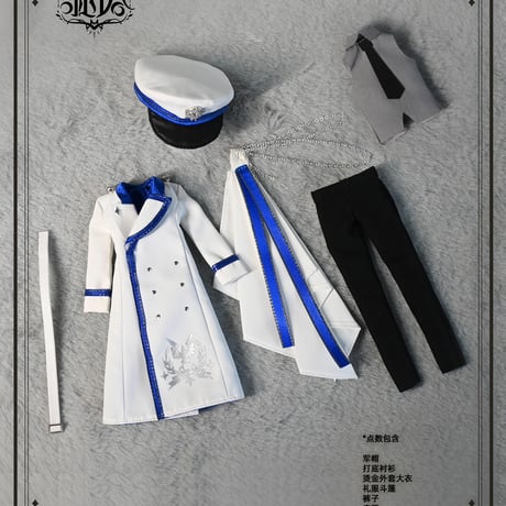 【予約販売｜6月下旬～7月下旬 お届け予定】謎塔猫匣「謎塔｜刻印秩序(青・白)/ 霜刻誓約(赤・黒)」期間限定受付 ドール用の服【全2種類】