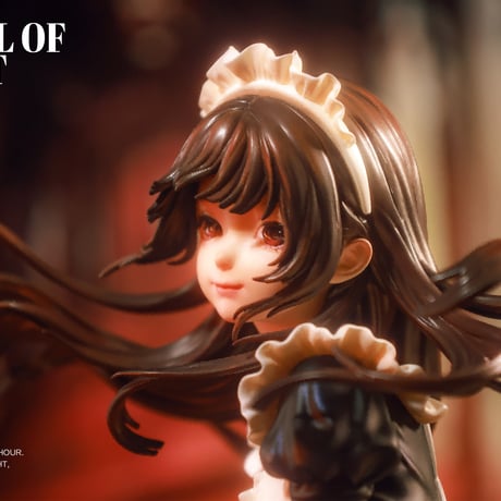 【予約販売：2025年4月中 お届け予定】WeArtDoing Angel of Light-Black「光の少女：黒」 【コレクションフィギュア】