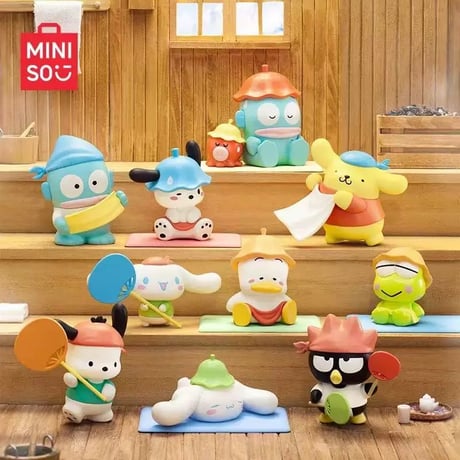 【予約販売：12月下旬～1月中旬 お届け予定】MINISO x サンリオ(SANRIO)「サンリオキャラクターズ：サウナに行こう」シリーズ