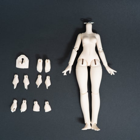 【現品販売】匣中詩 「明月体」1/12スケール BJD 球体関節可動ドールボディ素体【全3色・選び可能】