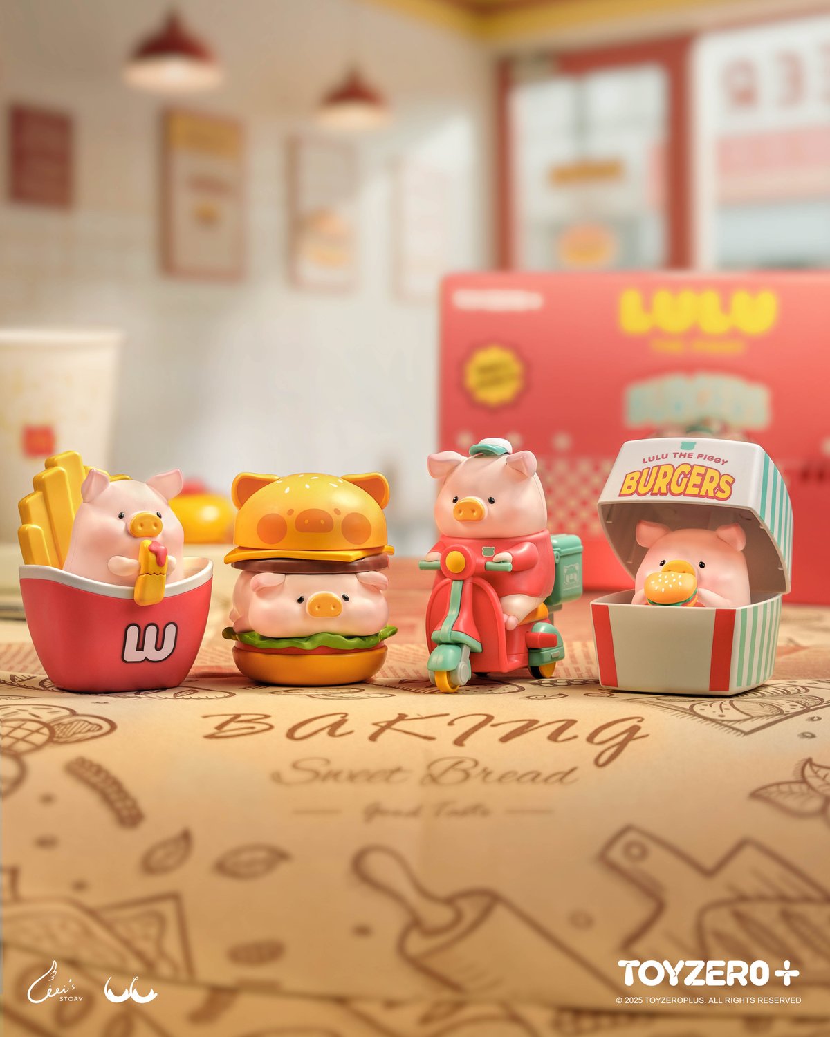 現品販売】TOYZEROPLUS × CICI'S STORY 子豚LULU 「Burger