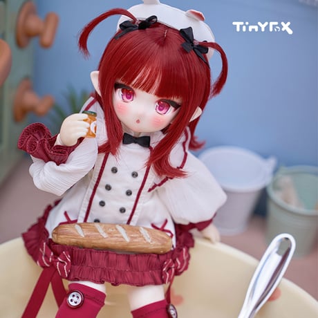【予約販売：2025年01月以後 お届け予定】＜当店限定特典付け＞TinyFox タコ厨房娘 ピアシー 1/6スケールMJDドール <新ボディ採用>【フルセット】