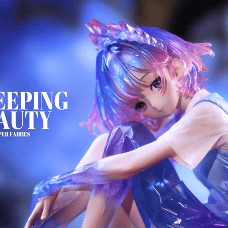 【予約販売：2025年12月 お届け予定】WEARTDOING Sleeping Beauty-Glass Slipper Fairies-Purple「水晶少女：紫の境界」【コレクションフィギュア】
