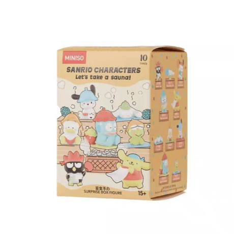 【予約販売：12月下旬～1月中旬 お届け予定】MINISO x サンリオ(SANRIO)「サンリオキャラクターズ：サウナに行こう」シリーズ