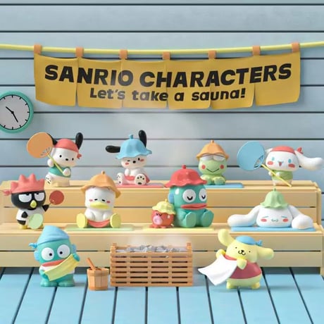 【予約販売：12月下旬～1月中旬 お届け予定】MINISO x サンリオ(SANRIO)「サンリオキャラクターズ：サウナに行こう」シリーズ