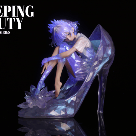 【予約販売：2025年12月 お届け予定】WEARTDOING Sleeping Beauty-Glass Slipper Fairies-White「水晶少女：氷の夢」【コレクションフィギュア】