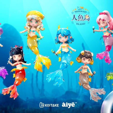 【予約販売：3月中旬～4月中旬 お届け予定】Aiye 1/12スケールのBJDブラインドドール「人魚の島」シリーズ