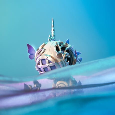 【予約販売：2025年2月中 お届け予定】Sank Good Night Series：Butterfly-Purple「幻蝶：オーロラ(白/紫)」 【コレクションフィギュア】