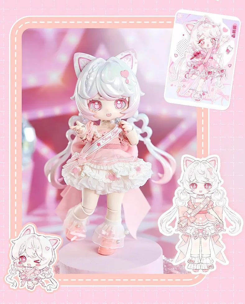 ゆめかわ♡♡♡カスタムブライス✨シンプリーペパーミント✨ウィッグ✨可動ボディつき 予約販売：2026年8月～9月頃 お届け予定】<通常受付>絮夢町 「星夢