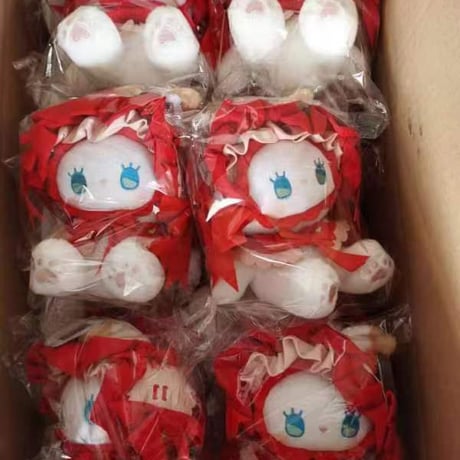【現品販売】MJ STUDIO EMMA (エマ) 「秘境の森のお茶会 ぬいぐるみ吊り飾り：イチゴ(赤)/ブラックベルベット(黒)」<全2種類、選び可能>