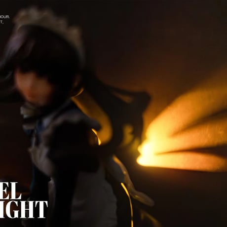 【予約販売：2025年4月中 お届け予定】WeArtDoing Angel of Light-Black「光の少女：黒」 【コレクションフィギュア】