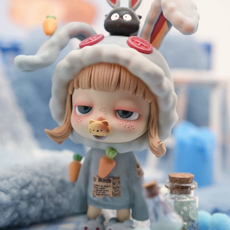 【予約販売：2月中旬～3月中旬 お届け予定】卓兔Studio「シンシン」初代：うさぎちゃん（ブルー）　ビックフィギュア【コレクションフィギュア】