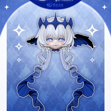 【現品販売】<数量限定>合玩文化「ルナに捧ぐ」単品ドール「水中月」(青)/「籠中鳥」(赤) 【フルセット】