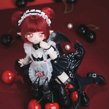 【予約販売：2024年9月中 お届け予定】※当店限定選び特典付き※TinyFox  桜ん坊小悪魔 チェリー 1/6スケールMJDドール  <新ボディ採用>【フルセット】