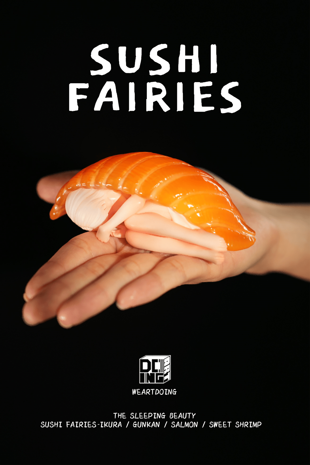 ●Sushi Fairies(寿司の妖精・Shrimp)塗装済み完成品● お寿司を美少女擬人化!?甘えび、サーモン、いくらなどの4種類の