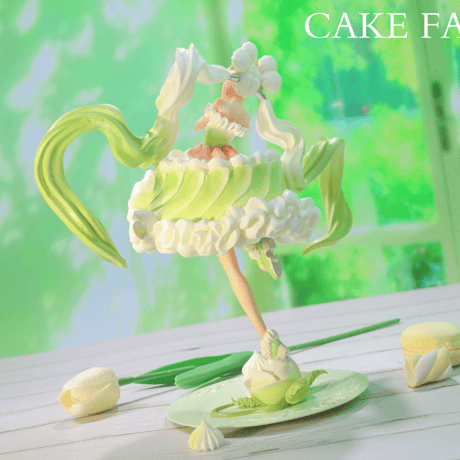 【予約販売：2026年5月 お届け予定】WEARTDOING Cake Fairies-Matcha「ケーキの精霊：抹茶ムース」