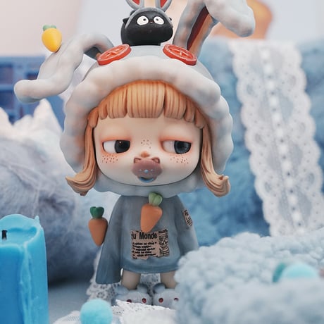 【予約販売：2月中旬～3月中旬 お届け予定】卓兔Studio「シンシン」初代：うさぎちゃん（ブルー）　ビックフィギュア【コレクションフィギュア】
