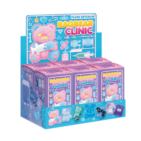 【予約販売：6月上旬～7月上旬 お届け予定】FINDING UNICORN x Shinwoo 「Ragbear Clinic: くまくま診療所」 ぬいぐるみキーホルダーシリーズ